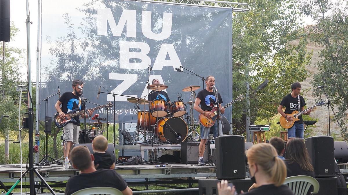 El grupo zamorano Aullidos, en un concierto del festival Mubaza.