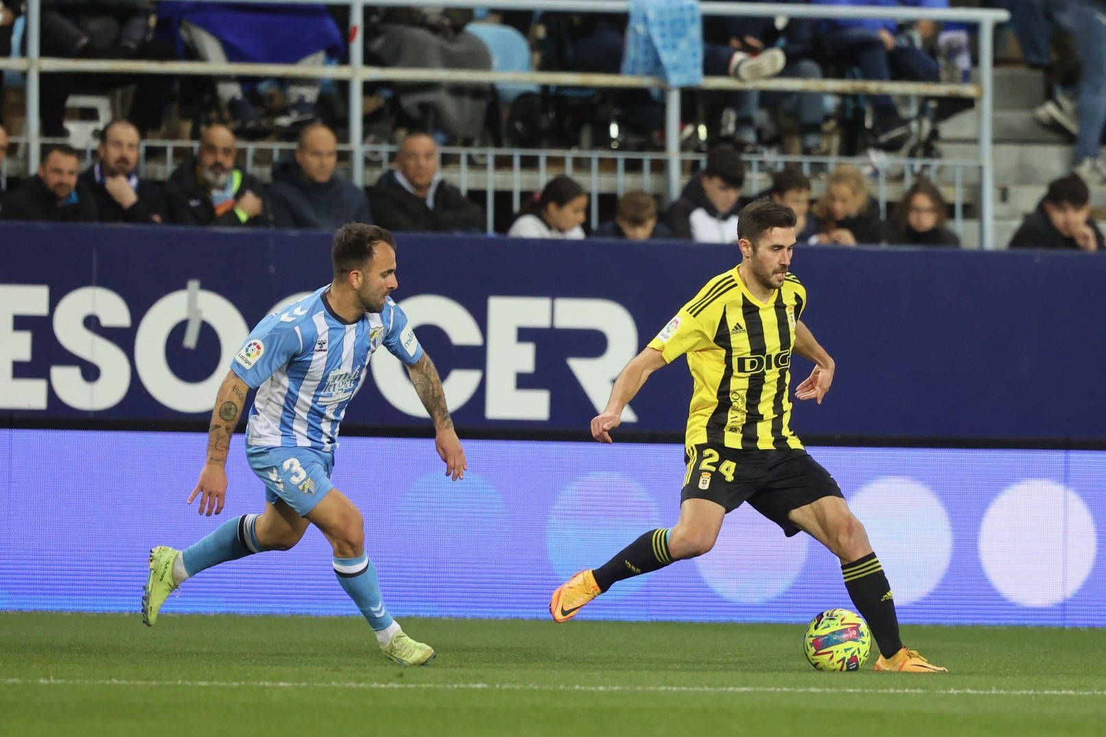 Así fue el partido entre el Málaga y el Real Oviedo