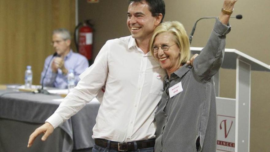 Herzog y Díez, durante el consejo político de UPyD celebrado ayer.