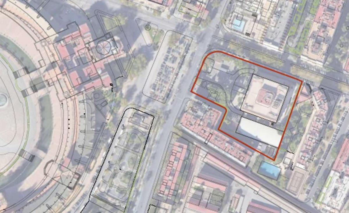 Mapa del nuevo proyecto residencial en la avenida de la Borbolla junto a Endesa