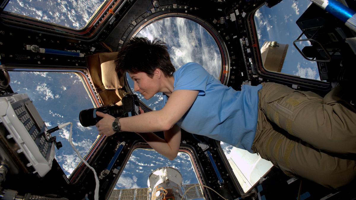 La astronauta italiana Samantha Cristoforetti.