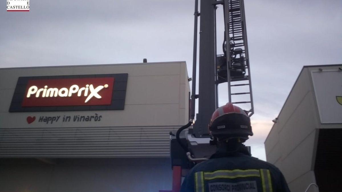 Ya estaba anocheciendo cuando los bomberos llegaron al lugar donde se encontraba el buitre con problemas.