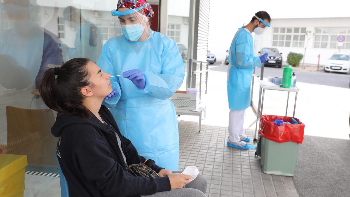 Pruebas PCR realizadas hoy en el centro de salud de Altabix