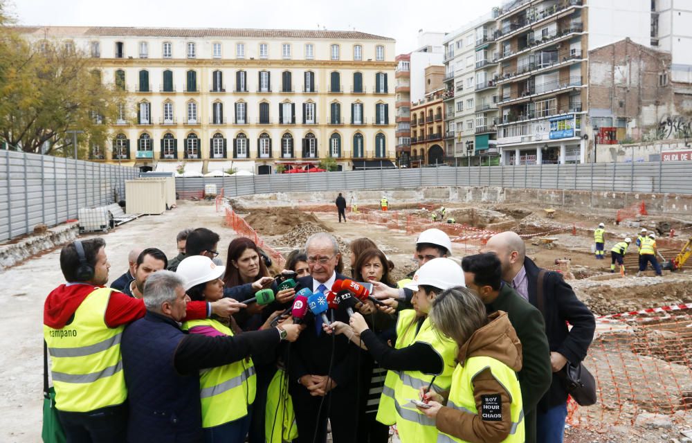 Restos arqueológicos hallados bajo los suelos de los cines Astoria