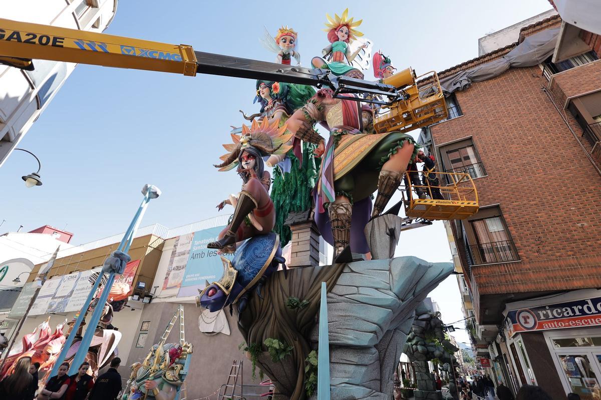 Montaje de la falla Camí Nou.