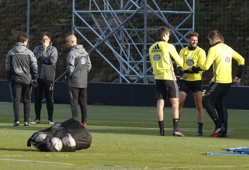 Entrenamiento del Celta en A Madroa