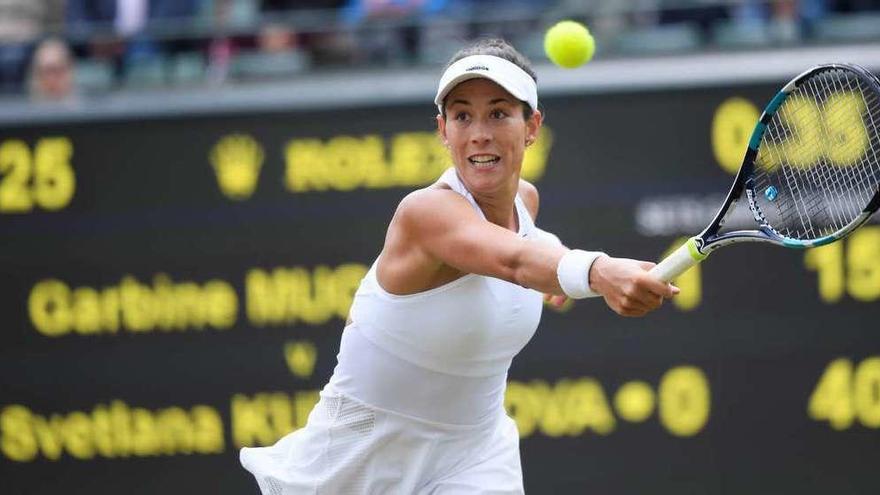 Garbiñe Muguruza venció a Kuznetsova en dos sets.