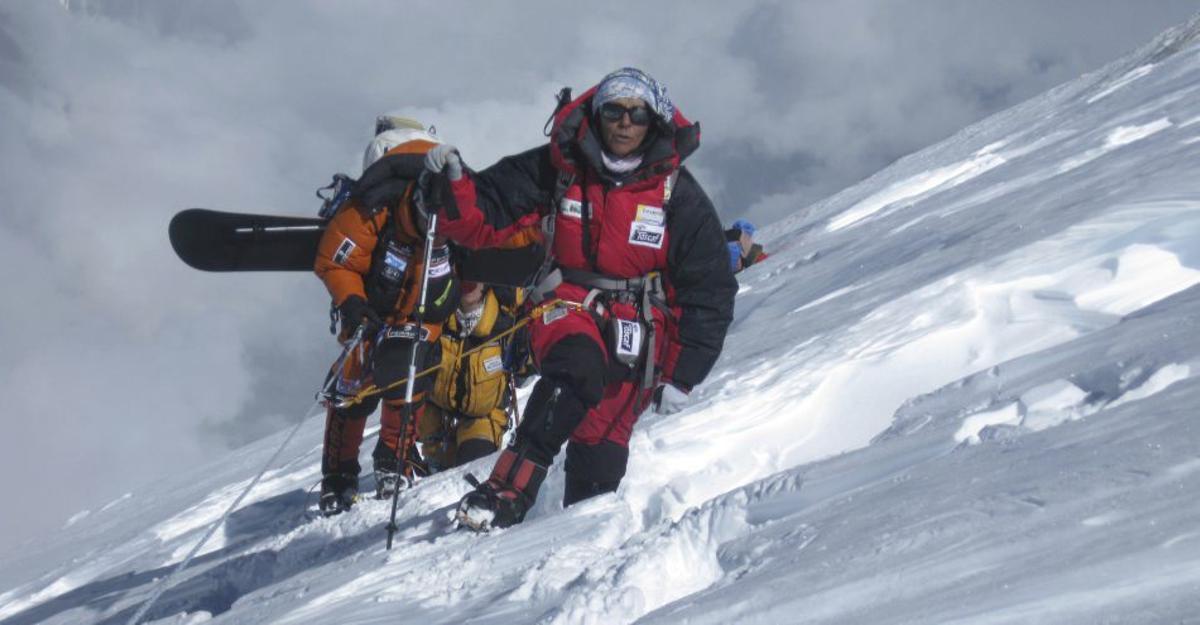 La alpinista  Rosa Fernández. |