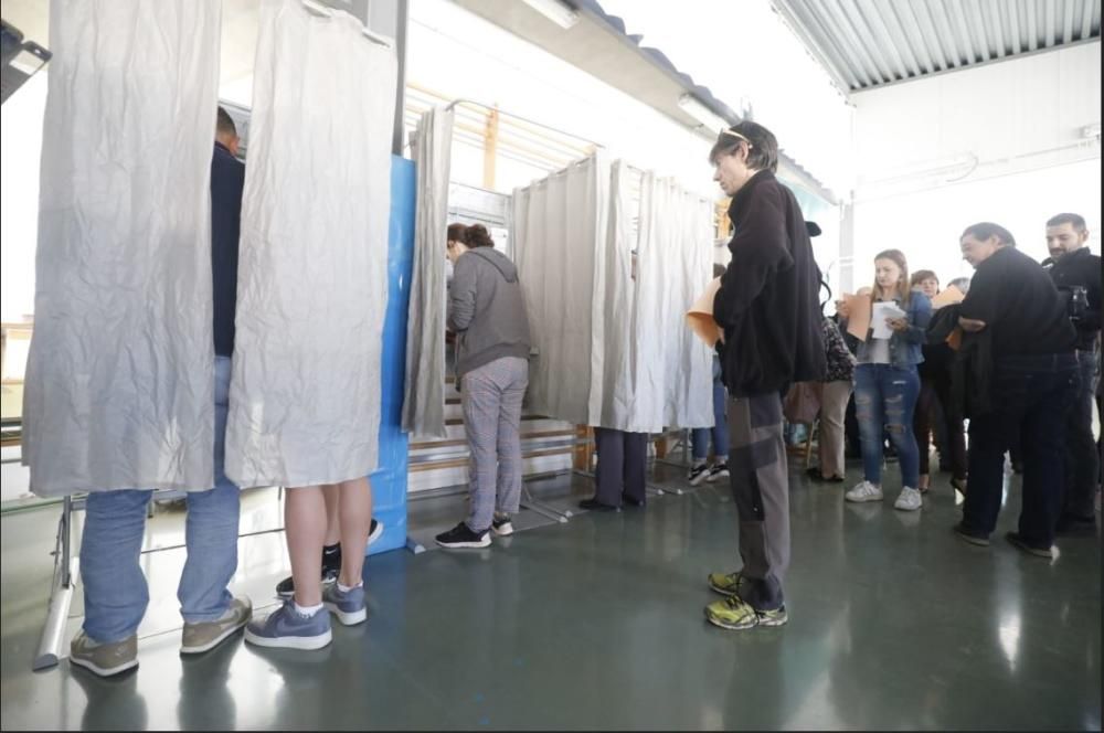 Jornada electoral en el barrio de sa Calatrava, Palma