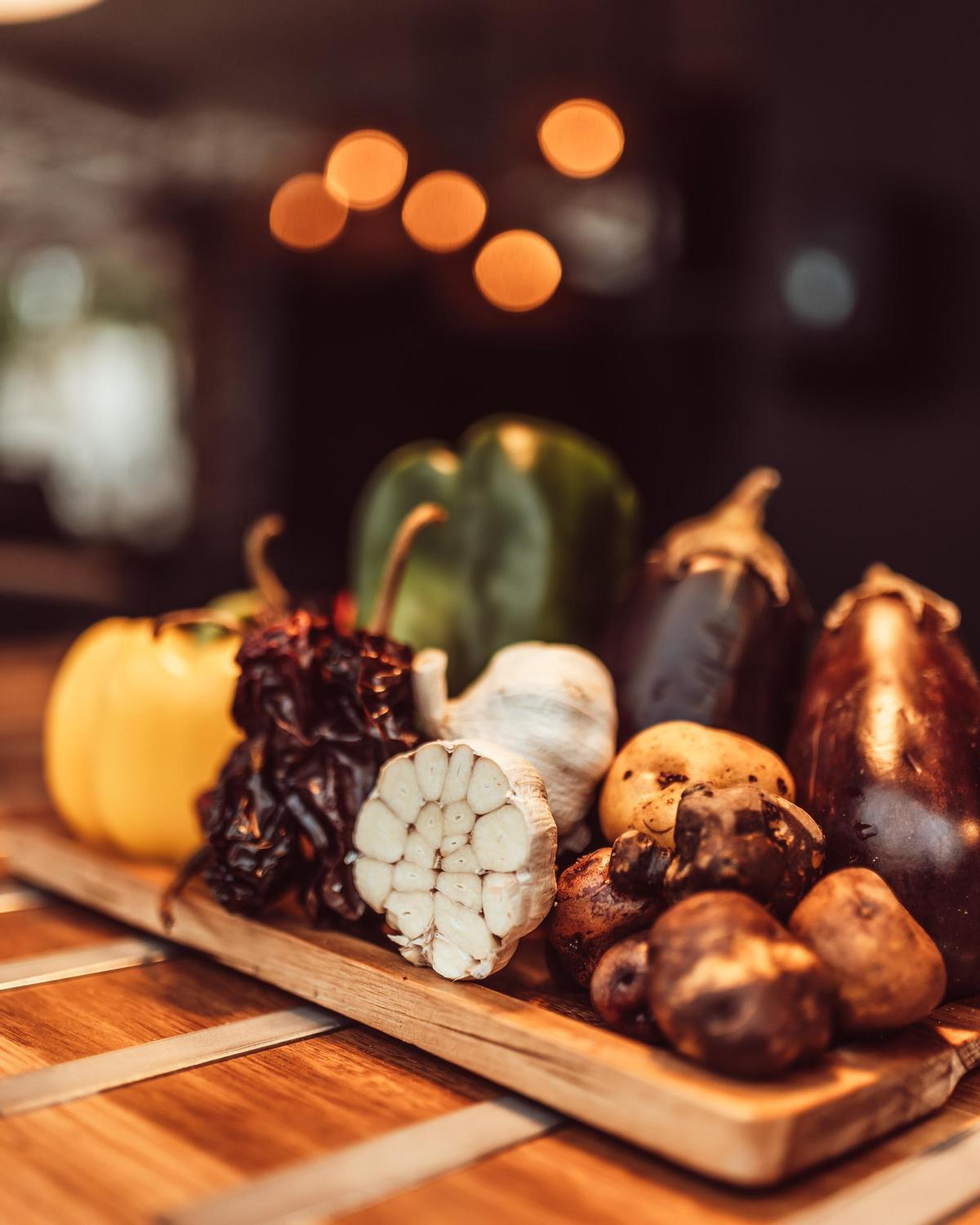 Verduras de la tierra para garantizar la calidad