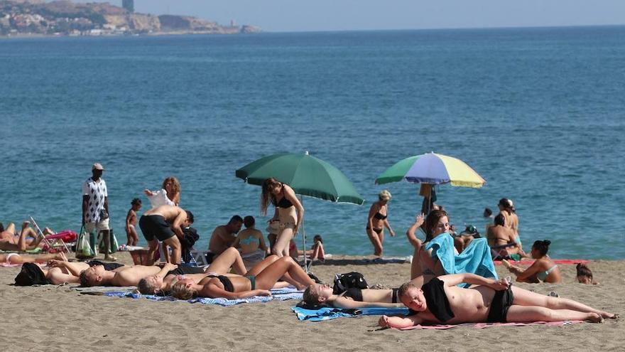 Una playa de la capital.