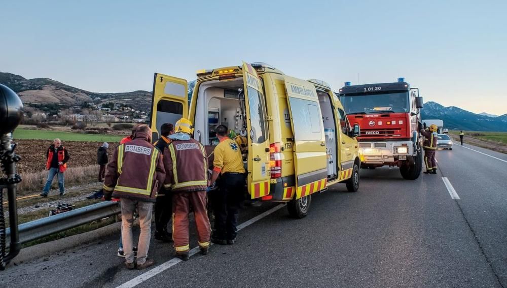 Accident de trànsit a Fontanals de Cerdanya