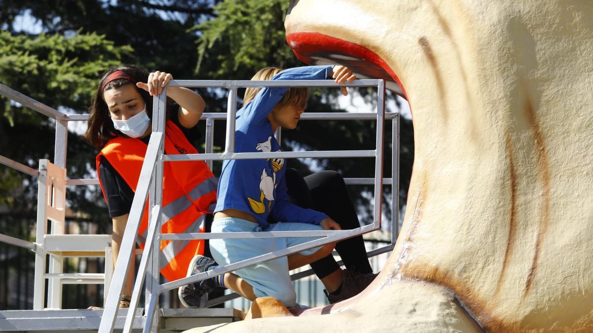 El Tragachicos es una de las atracciones más reclamadas por los niños en Pilares.