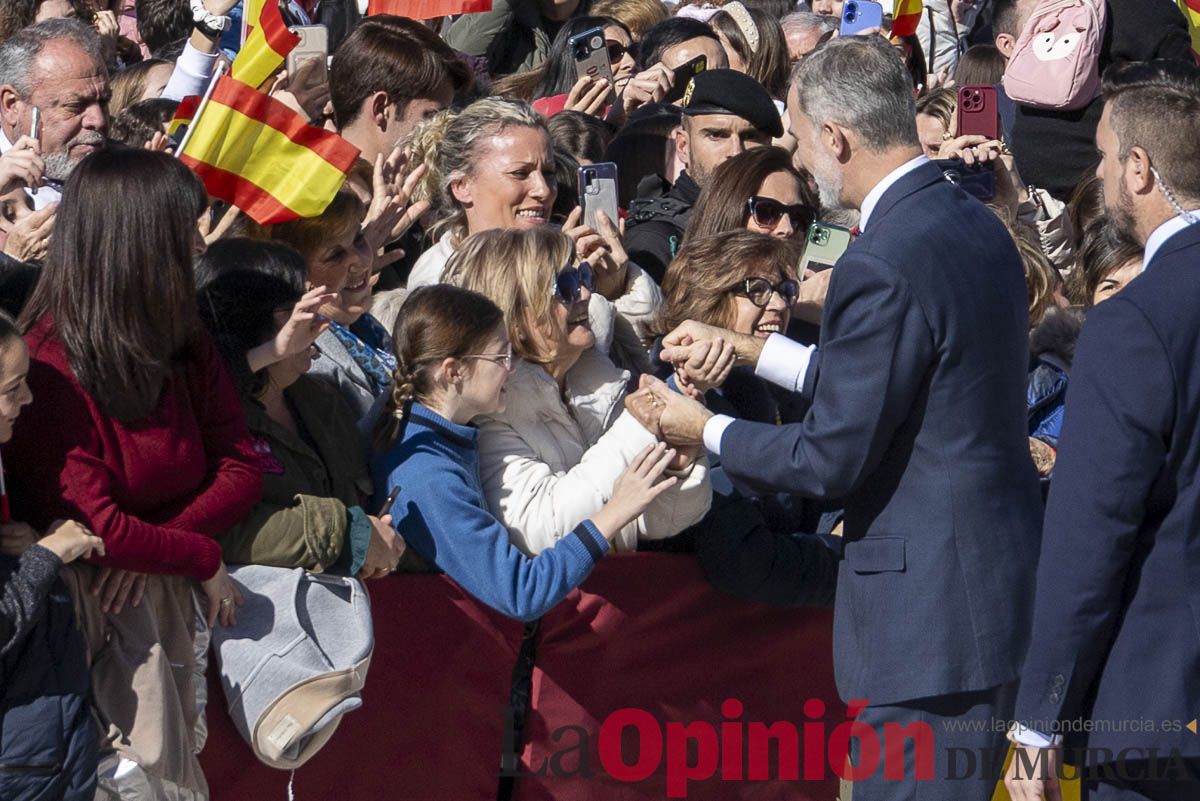 Visita de los reyes de España a Caravaca (explanada de la Basílica)