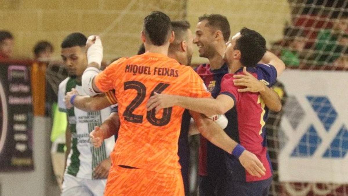 El Barça rompe la mala racha en Liga con una gran victoria en Córdoba gracias a los goles de Catela, Antonio, Pito, Sergio González y Adolfo (2-5)