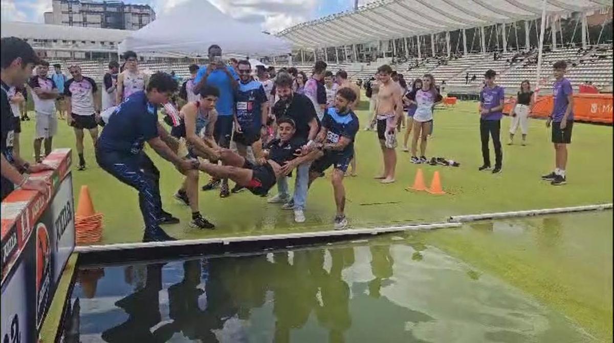 Los atletas del Celta &quot;ajustician&quot; al saltador que fue descalificado