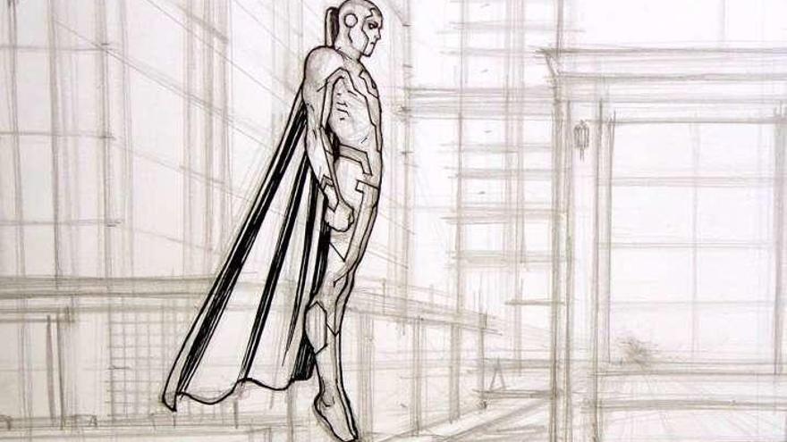 Un boceto de Gabriel H. Walta para &quot;The Vision&quot;.