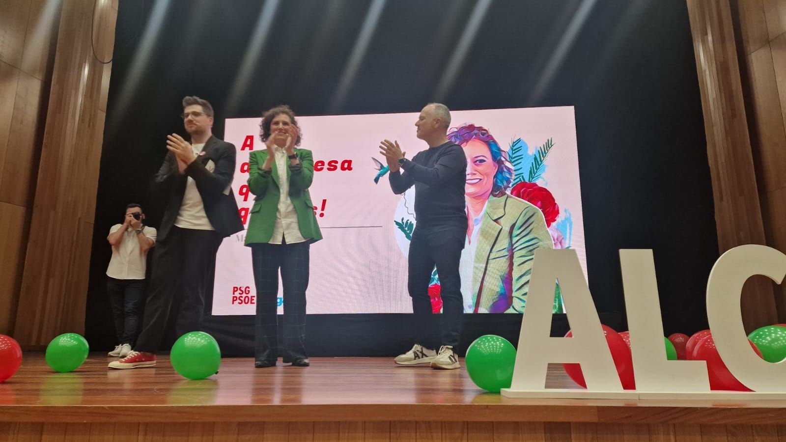 Así fue la presentación de María Ferreirós y su candidatura.