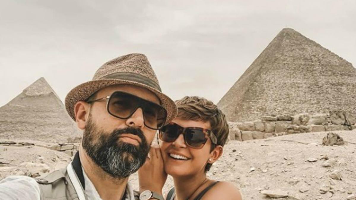 Laura Escanes y Risto Mejide en su escapada a Egipto
