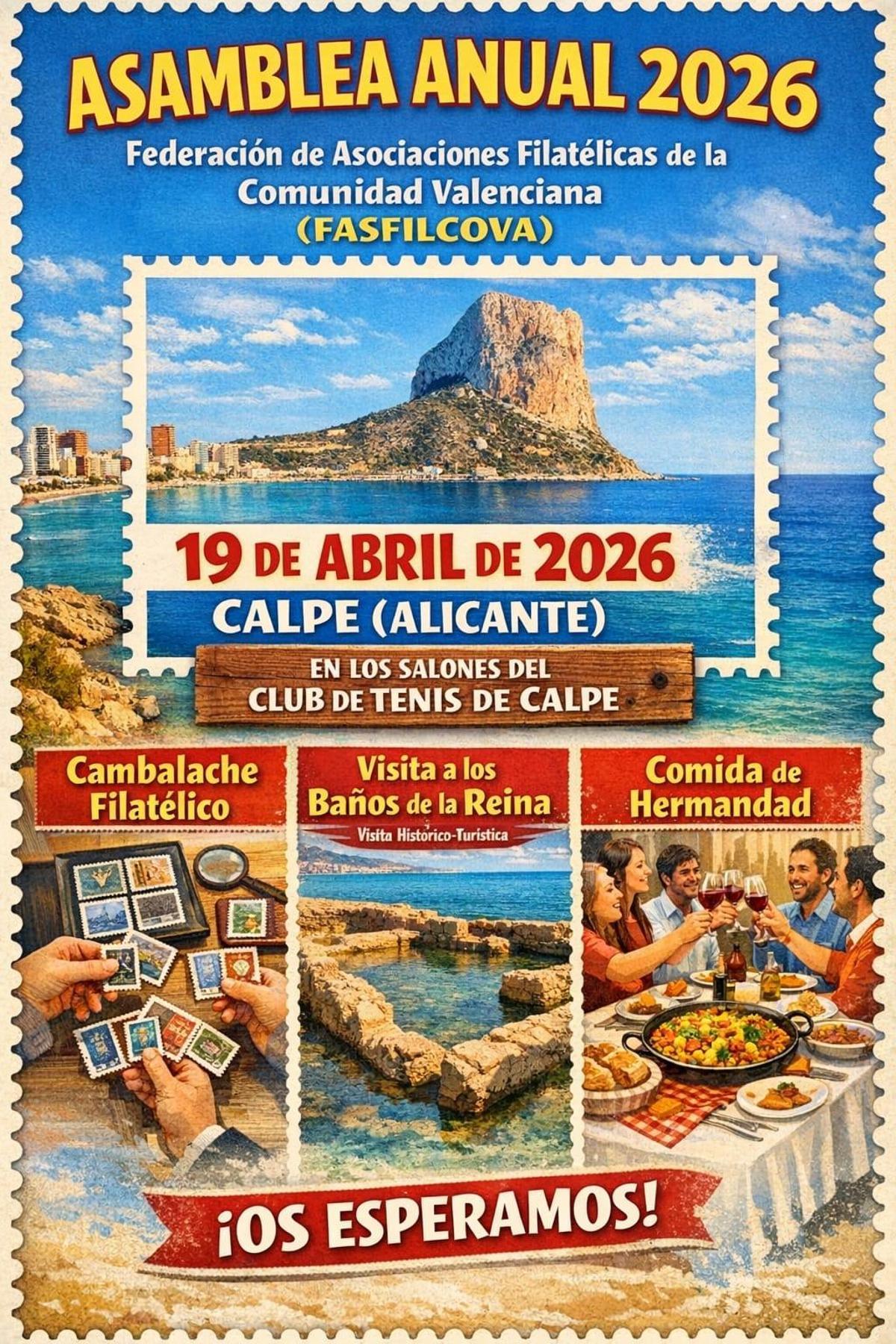 El cartel de la asamblea de Calp