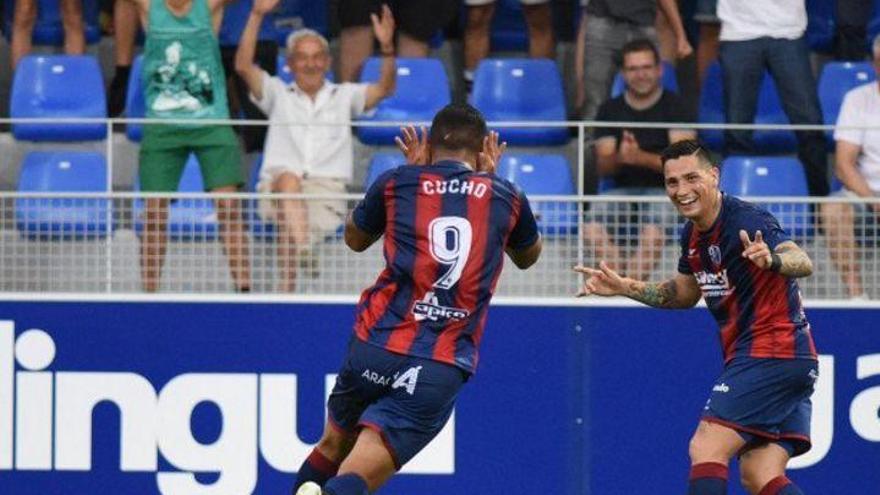 Un Huesca incontestable vence al Lorca con goles de Melero y Cucho Hernández