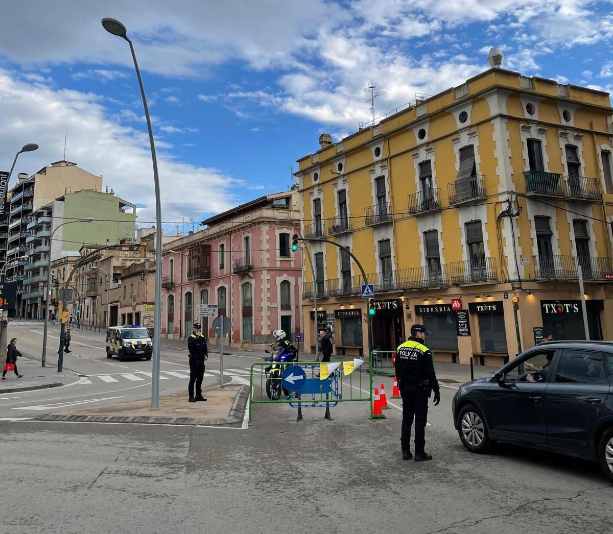 Talls a Figueres per l'etapa de la Volta a Catalunya de 2025.