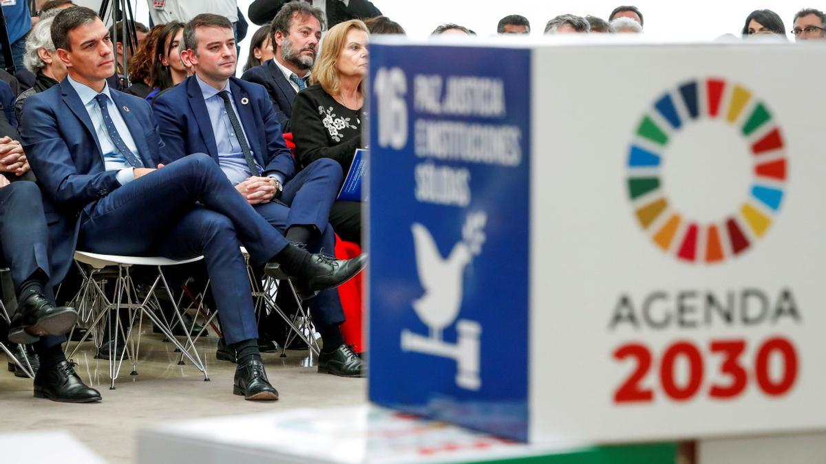 Pedro Sánchez preside el encuentro 'La cultura y la Agenda 2030'.