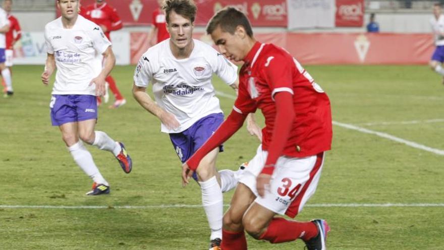 Miguel Guirao en su etapa en el Real Murcia