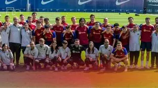 El Fundació Barça recibe el apoyo del primer equipo