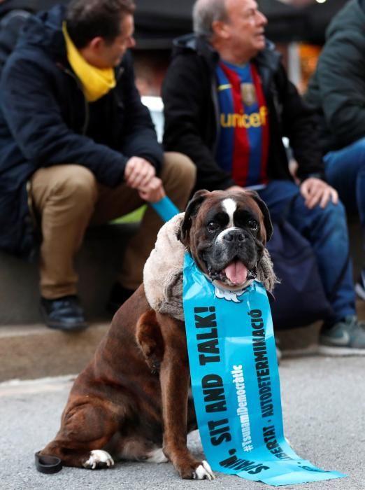 Acció de Tsunami Democràtic al Camp Nou