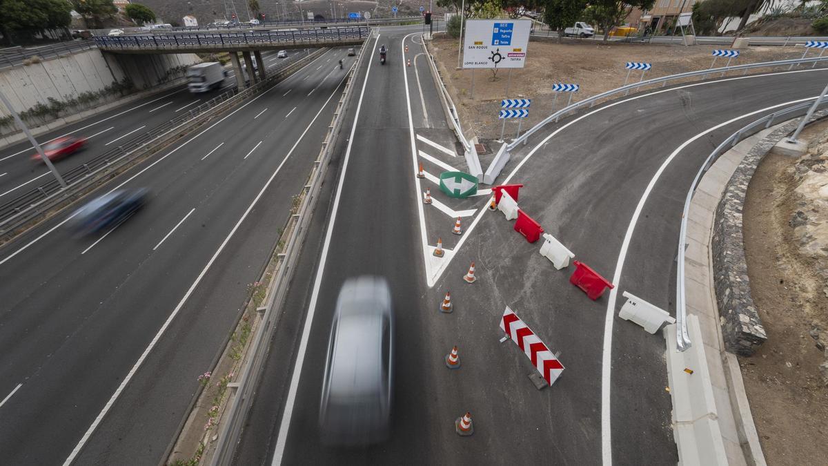 Vista del nuevo acceso directo al campus universitario de Tafira