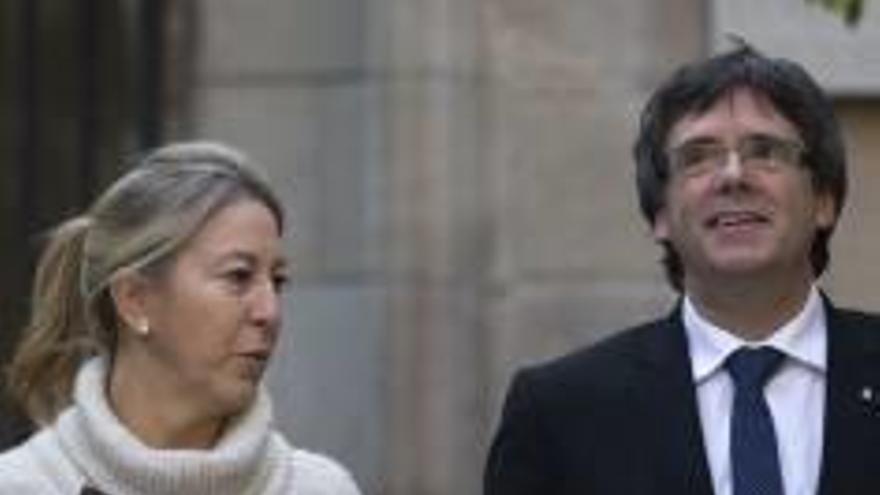 Neus Munté i Puigdemont, al palau de la Generalitat.