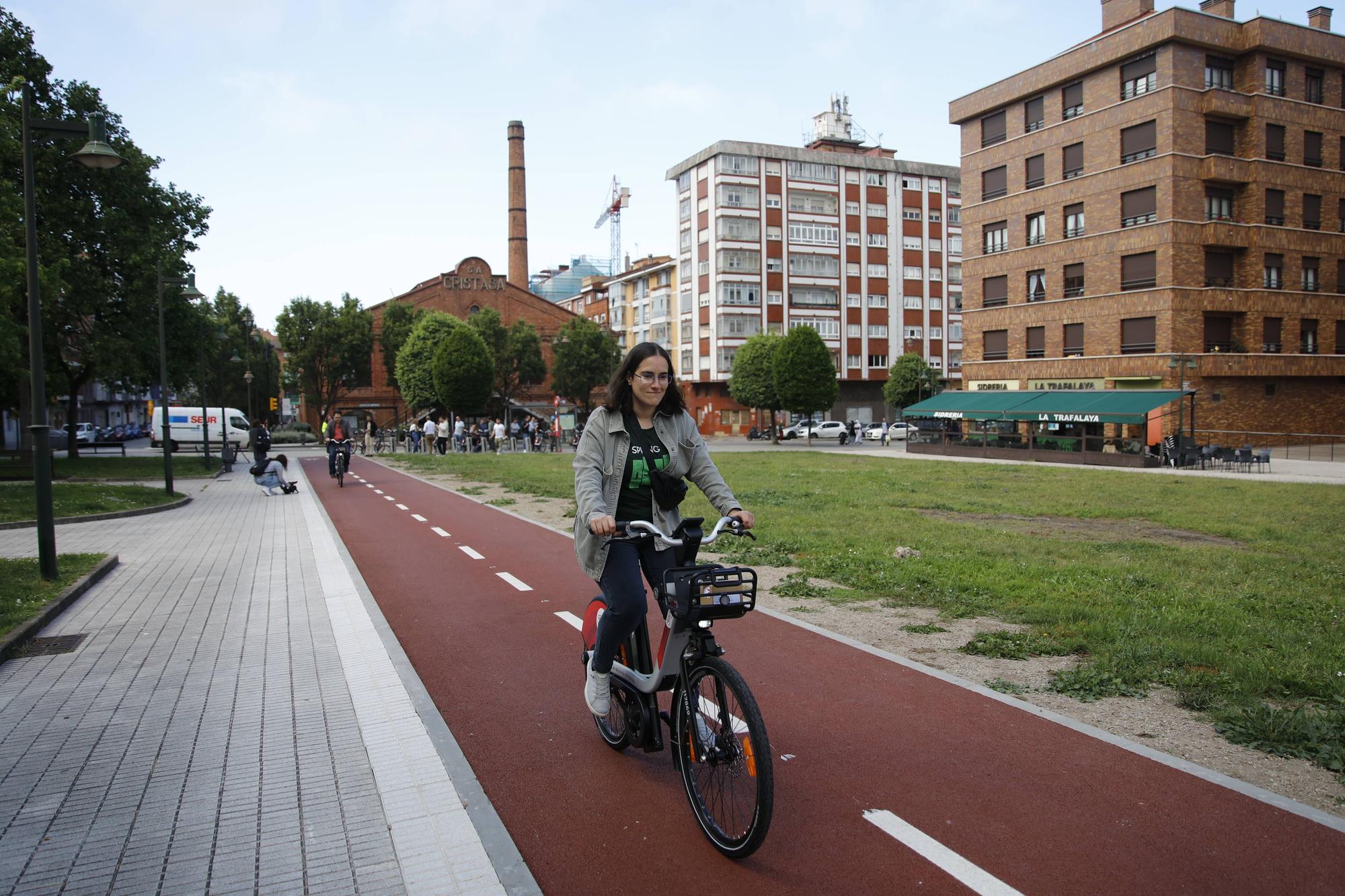 Las nuevas bicis eléctricas de Gijón arrancan su fase de pruebas