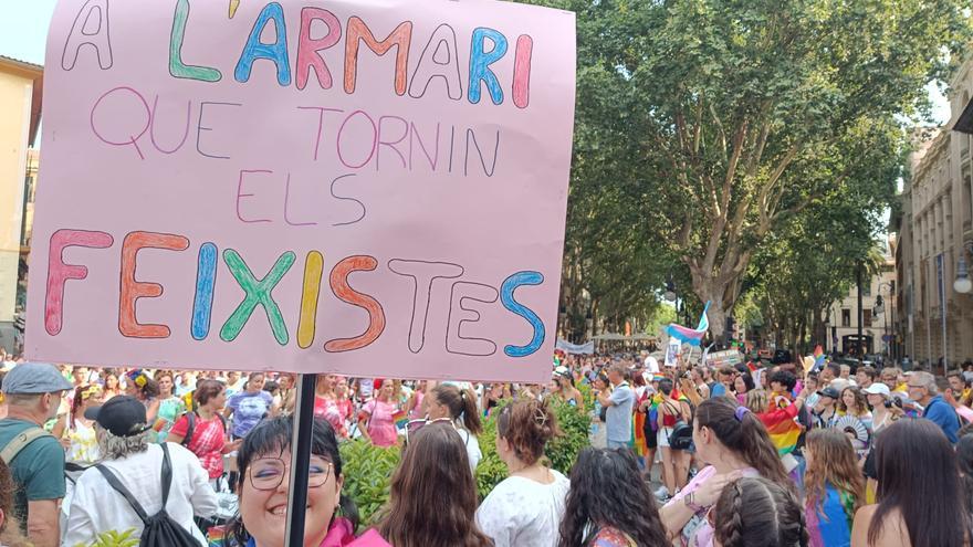Una manifestación del Orgullo en Palma contra la &quot;amenaza de retrocesos en derechos y libertades&quot;