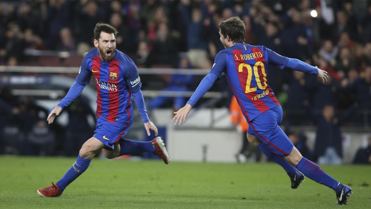 Leo Messi, autor del tercer gol del Barça ante el Athletic