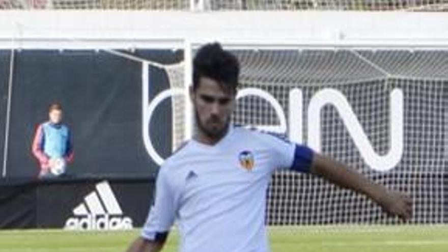 David Ruiz con el Valencia.