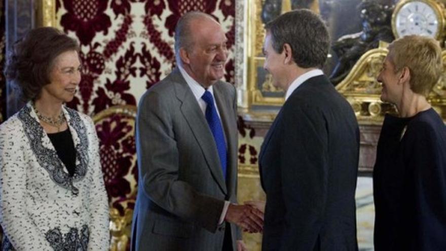 Almuerzo de despedida de los Reyes al Gobierno de Zapatero