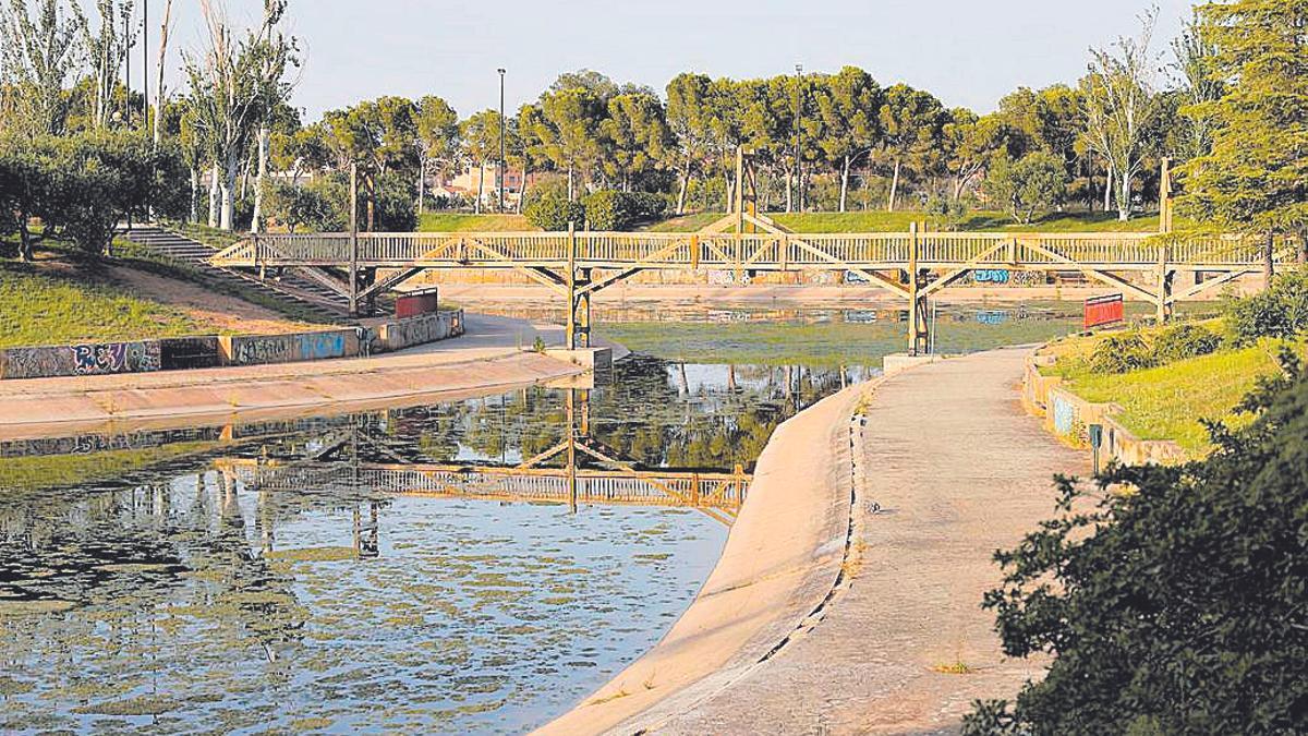 El lago del parque de la Palabra.
