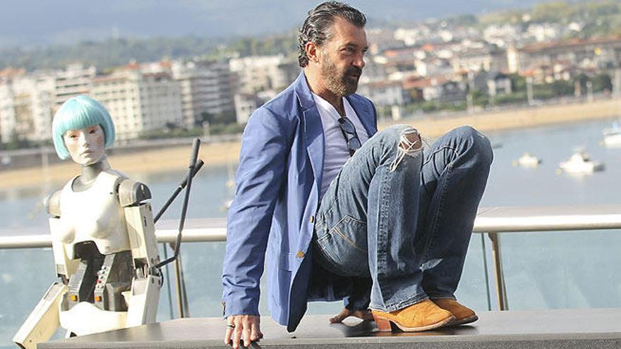 Antonio Banderas en el Festival de San Sebastián.