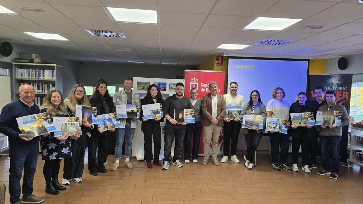Ganadores del concurso de fotofrafía celebrado en Dumbría.