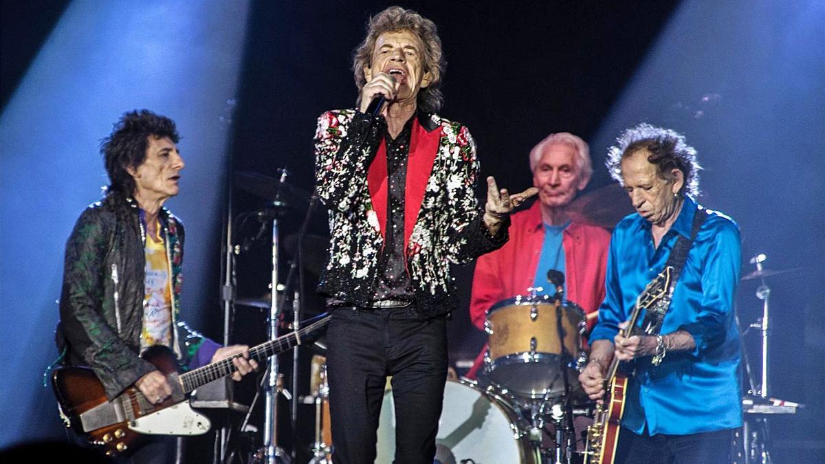 Sus ‘satánicas majestades’ 8 Los Rolling Stones, durante un concierto en Miami en agosto del 2019.