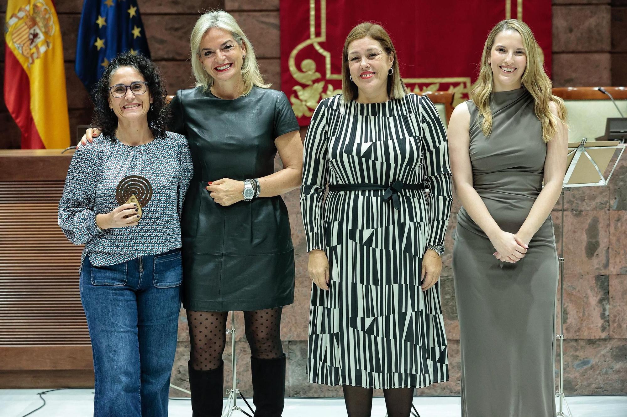 El Parlamento de Canarias rinde homenaje a los "grandes donantes" de sangre en el Archipiélago.