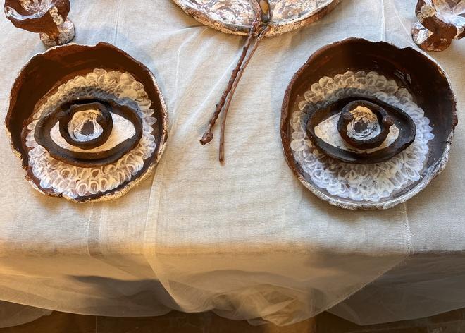 Cerámica aborigen canaria en la exposición 'Entre obras, diálogos prefigurados con la Colección Carmen Thyssen'