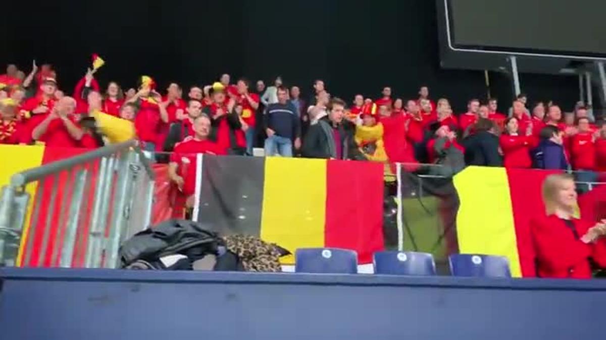 La afición de Bélgica, siguiendo el debut en la Copa Davis