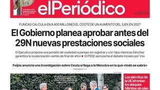 La portada de EL PERIÓDICO del 16 de octubre de 2026