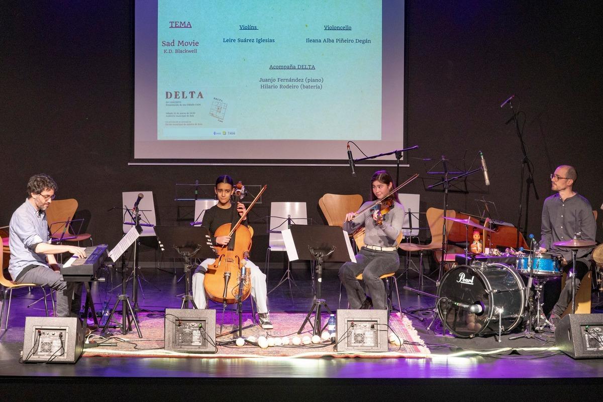 Pola esquerda, Juanjo Fernández, Ileana Alba Piñeiro, Leire Suárez e Hilario Rodeiro