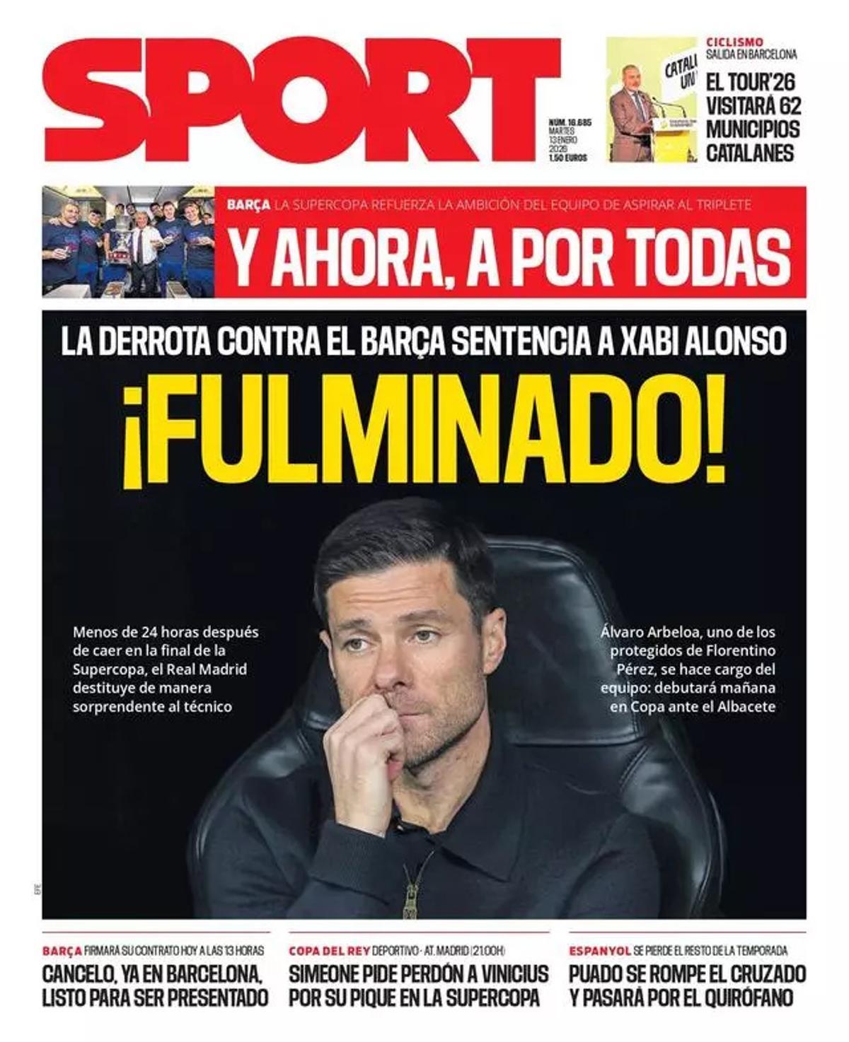 Estas son las portadas de la prensa deportiva de hoy