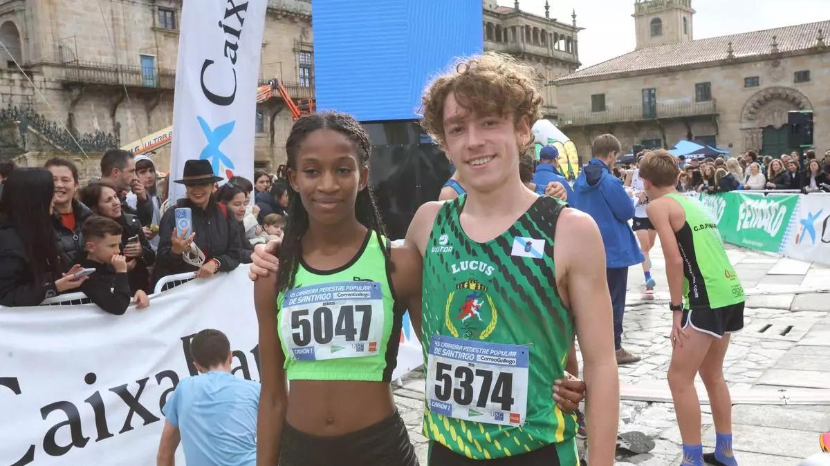 Debris Paniagua y Teo de Frutos, campeones escolares de la Pedestre 2024.