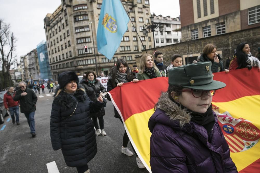 Manifestación policias en Oviedo