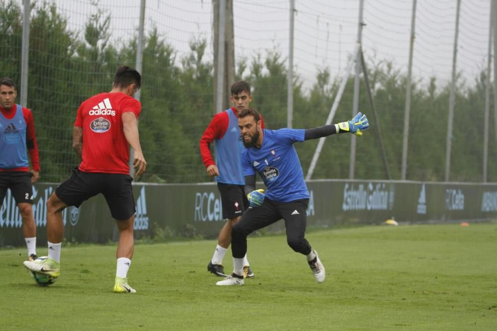 Entrenamiento del Celta en A Madroa